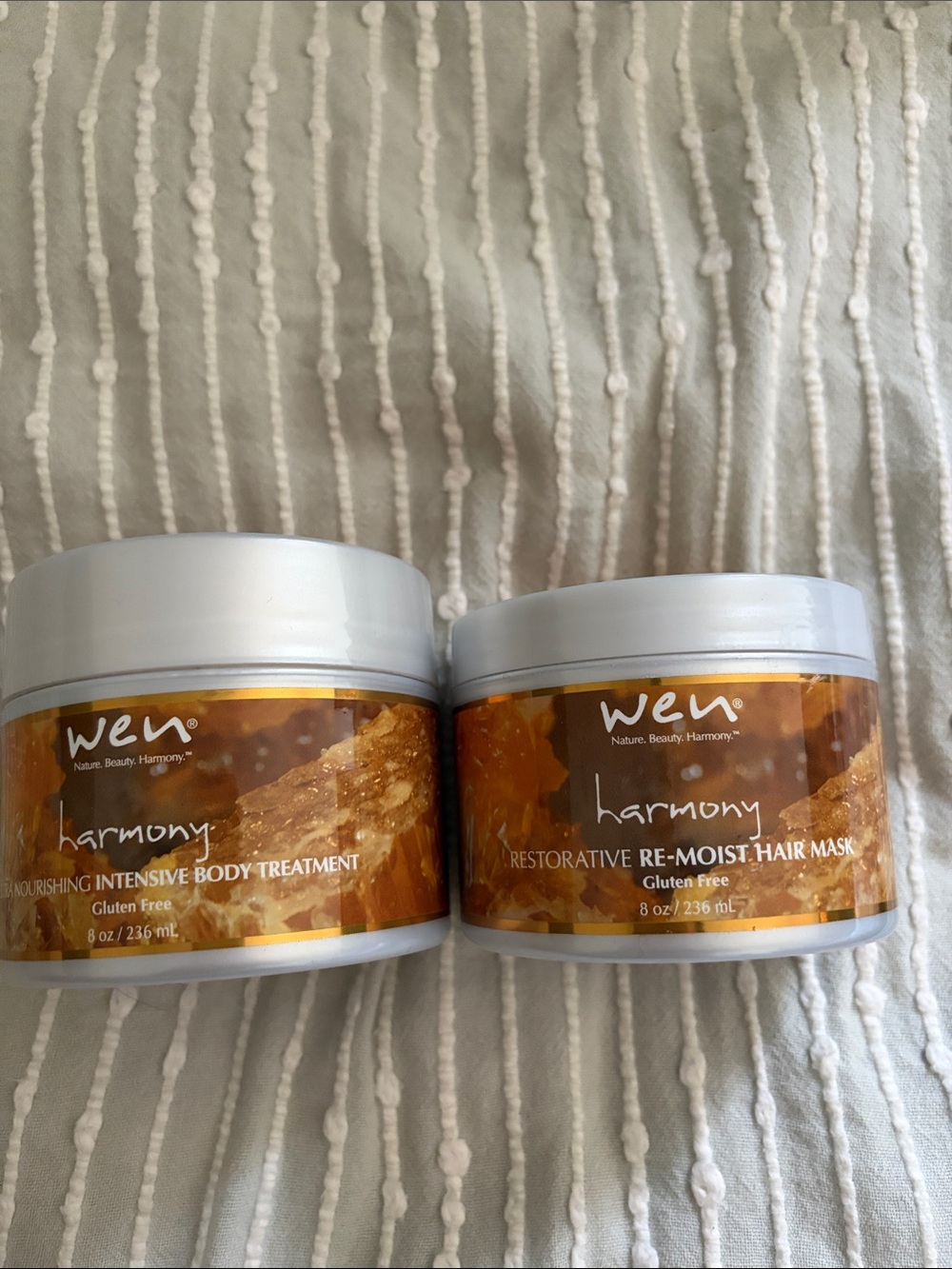 Wen Harmony Nourishing Body Treatment & Re-Moist Hair Mask — Amber/Gold
